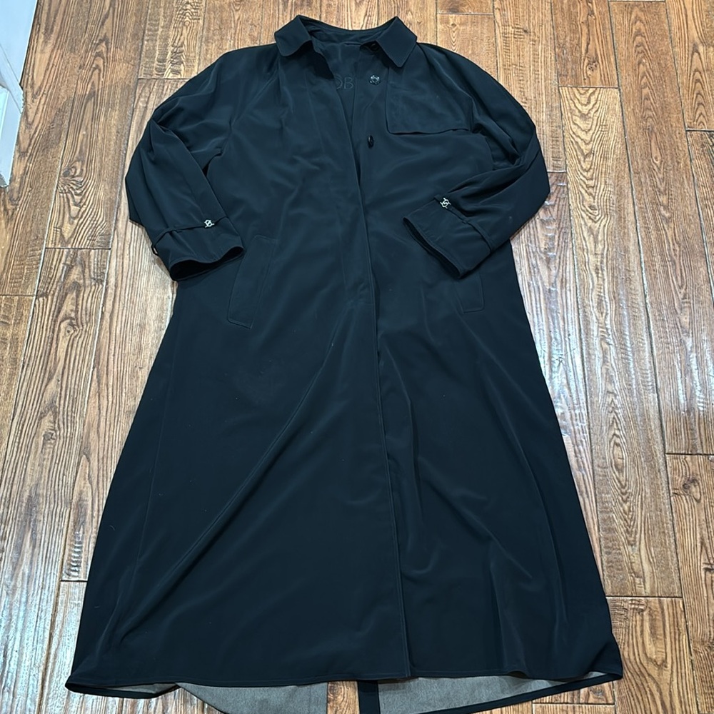 Jobis Black Winter Trench Coat Size 38